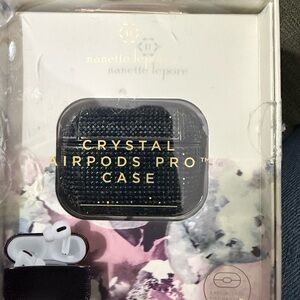 Nanette Lepore Black Crystal AirPods Pro Case